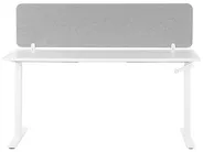 Skillevegg for skrivebord WALLY 120 x 40 cm Lysegrå_1068067