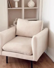 Armchair VINTERBRO Fabric Light Beige_975101