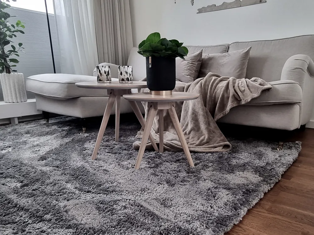 Shaggy Rug EVREN Dark Grey 160 x 230 cm_824468
