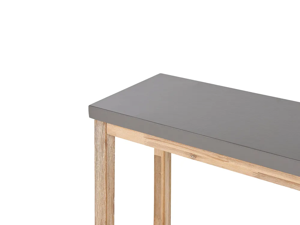 Garden Dining Set with Benches 6 Seater OSTUNI Concrete Grey_804982