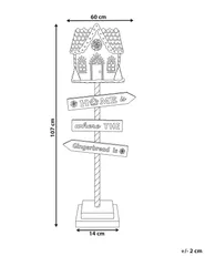 Joulukoriste ISOJOKI 107 cm Opastepylväs Monivärinen_1173709