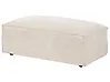 Ottoman HELLNAR Velvet Light Beige