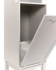 Badrumsskåp PENON 38 cm med tvättkorg Ljusbeige_1110103