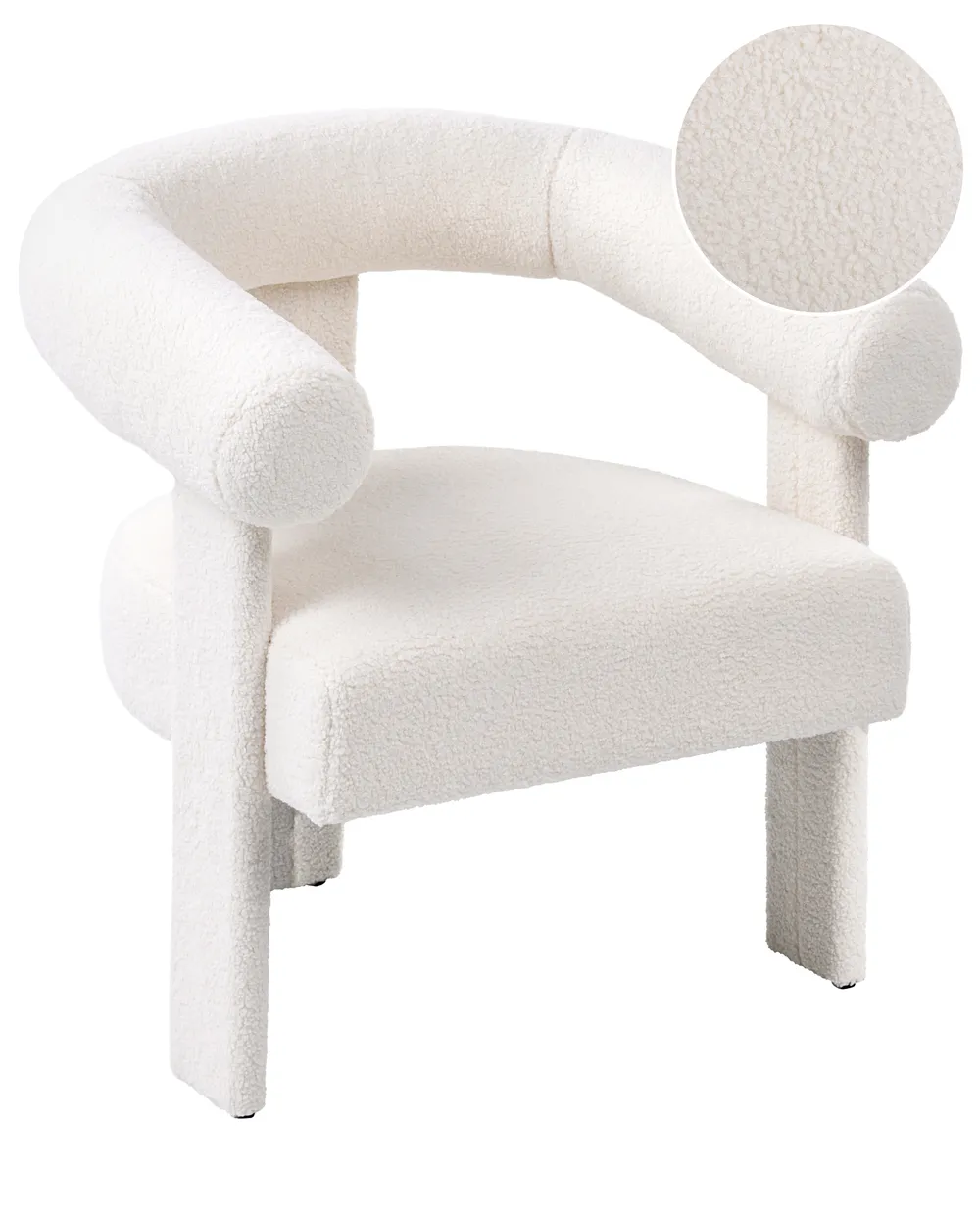 Armchair ILBRO Boucle Off-White