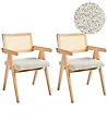 Ruokatuolisetti 2 kpl AVA Puu Vaaleanruskea/beige