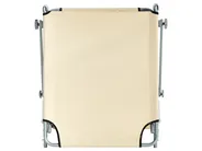 Aurinkotuoli FOLIGNO kallistettava Metalli Beige_995305