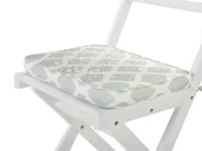 Bistro Set with Cushions Folding FIJI Acacia Wood White_764354
