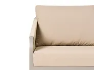 Trädgårdssoffgrupp med bord 5-sits MURATO Metall Beige_1023502