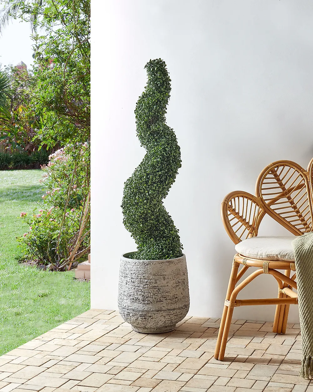 Artificial Plant BOXWOOD SPIRAL TREE 120 cm Green_1183805