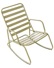 Garden Rocking Chair TURI Metal Olive Green_1020880