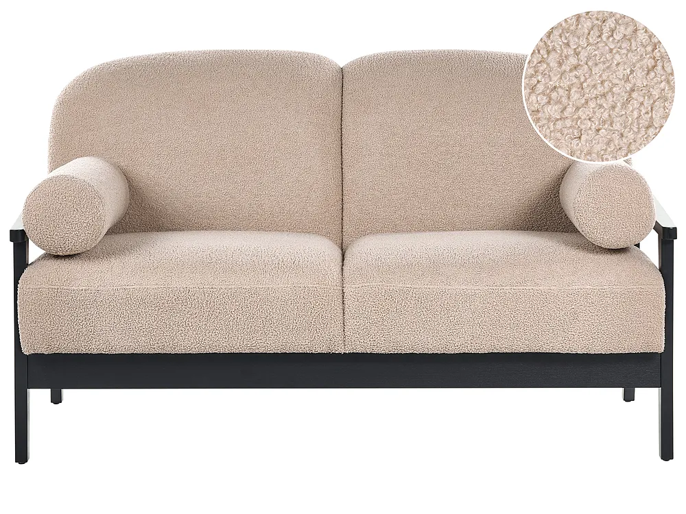 Sohva 2-istuttava PILARNE Buklee Beige