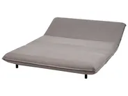 Sofa Bed 2 Seater ABISKO Faux Linen Dark Grey_1030912