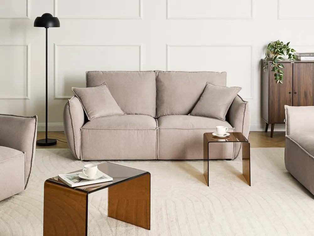Sofa 3 Seater KUNES Fabric Taupe