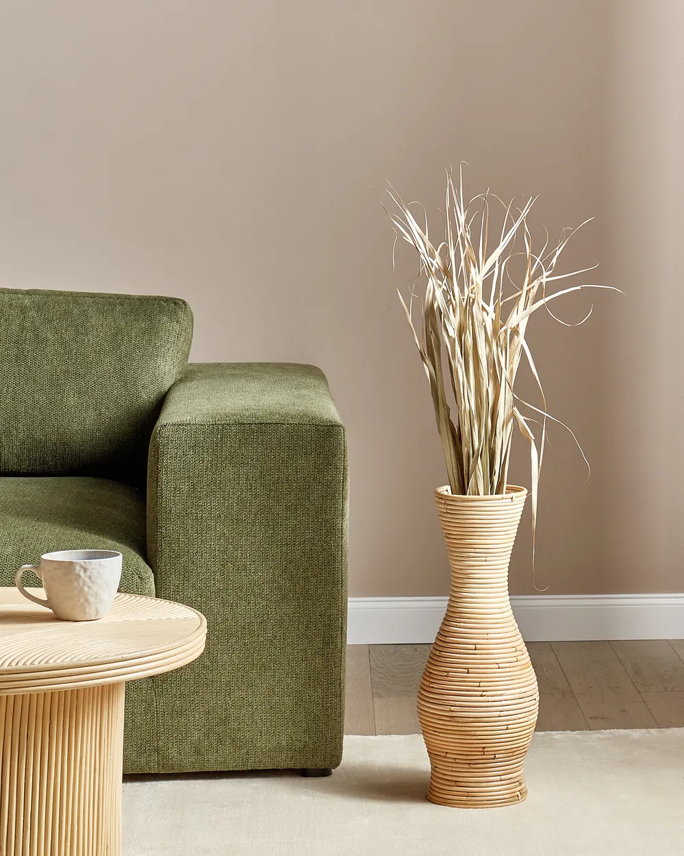 Decorative Vase TRINISA 50 cm Rattan Natural_926269