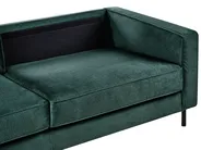 Soffa 3-sits SAVALEN Sammet Mörkgrön_964551
