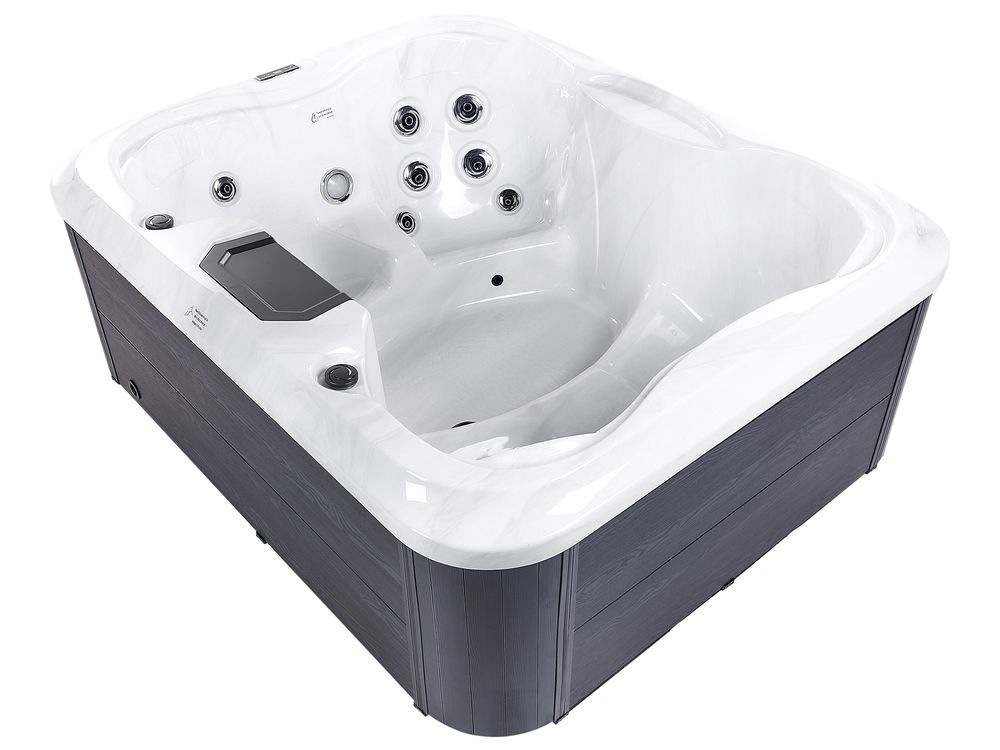 Outdoor Hot Tub with LED ARCELIA White