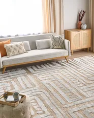 Rug MANDAI Beige 300 x 400 cm_883961