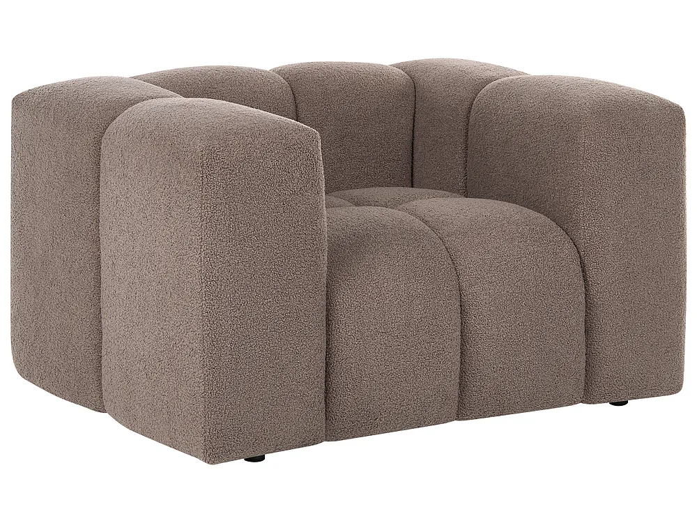 Sofagruppe 5-seters ANTOLA Bouclé Gråbrun_1161704