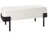 Upholstered Storage Bench WARREN Chenille Off-White
