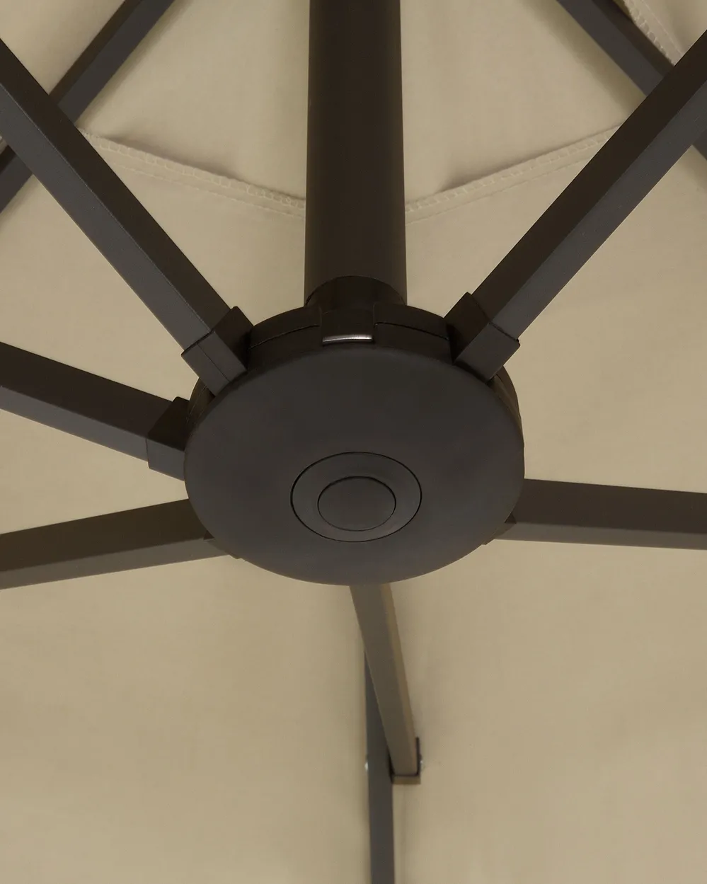 Patio Parasol 460 cm SIBILLA Beige_680039