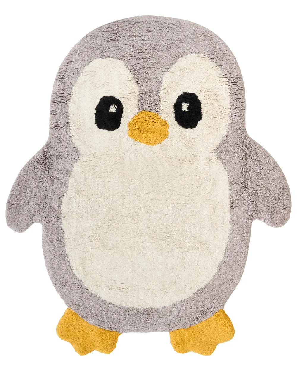 Kids Rug WADDLES Grey 100 x 120 cm Cotton