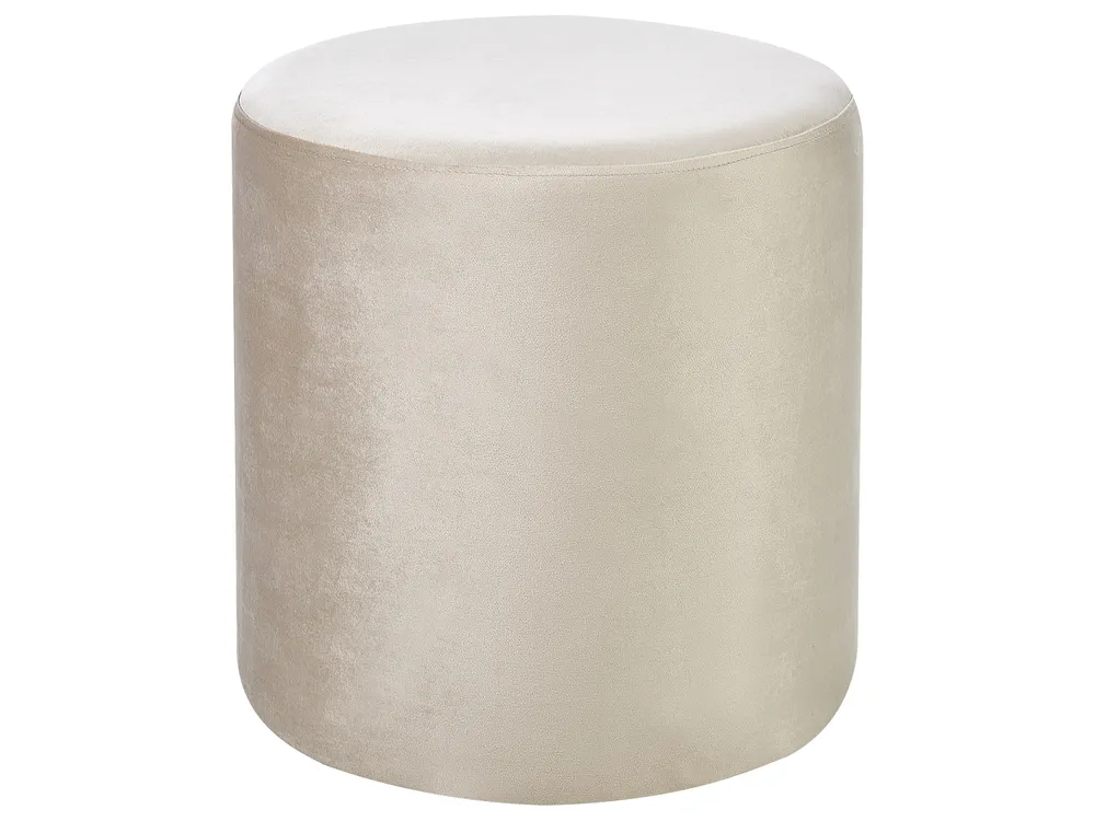Pouffe LOVETT Velvet Light Beige_914667