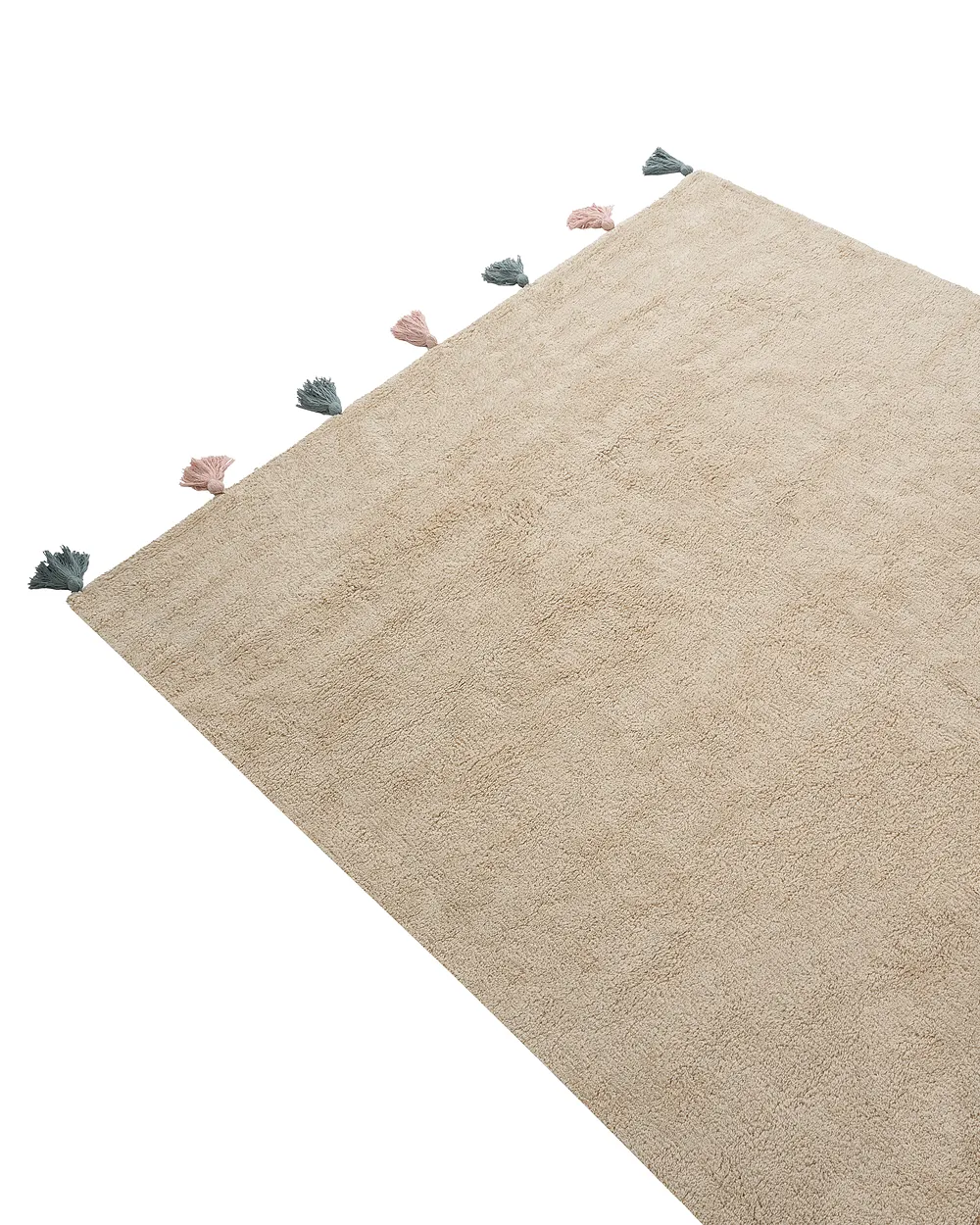 Kids Rug KODINHI  Beige 140 x 200 cm Cotton_1135278