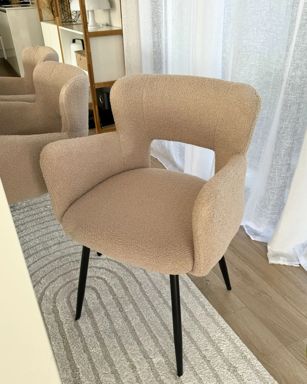 Ruokatuolisetti 2 kpl SANILAC Buklee Beige_976424