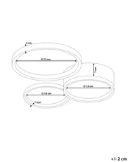 LED Ceiling Lamp AGNAT Metal Black_824679