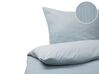 Duvet Cover Set AVONDALE 155 x 220 cm Sateen Cotton Grey