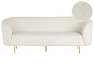 Soffa 3-sits LOEN Bouclé Vit_831495