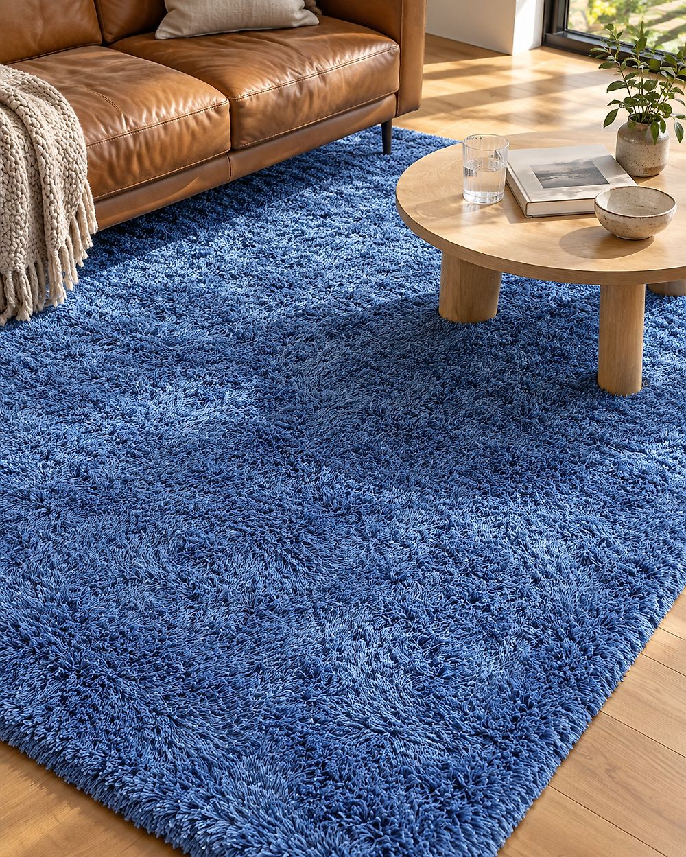 Shaggy Rug CIDE Blue 140 x 200 cm