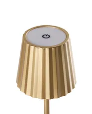 Wireless LED Table Lamp ABARO with Dimmer Metal Gold_1041963