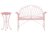 Bistro Set CAVINIA Metal Pink_774634