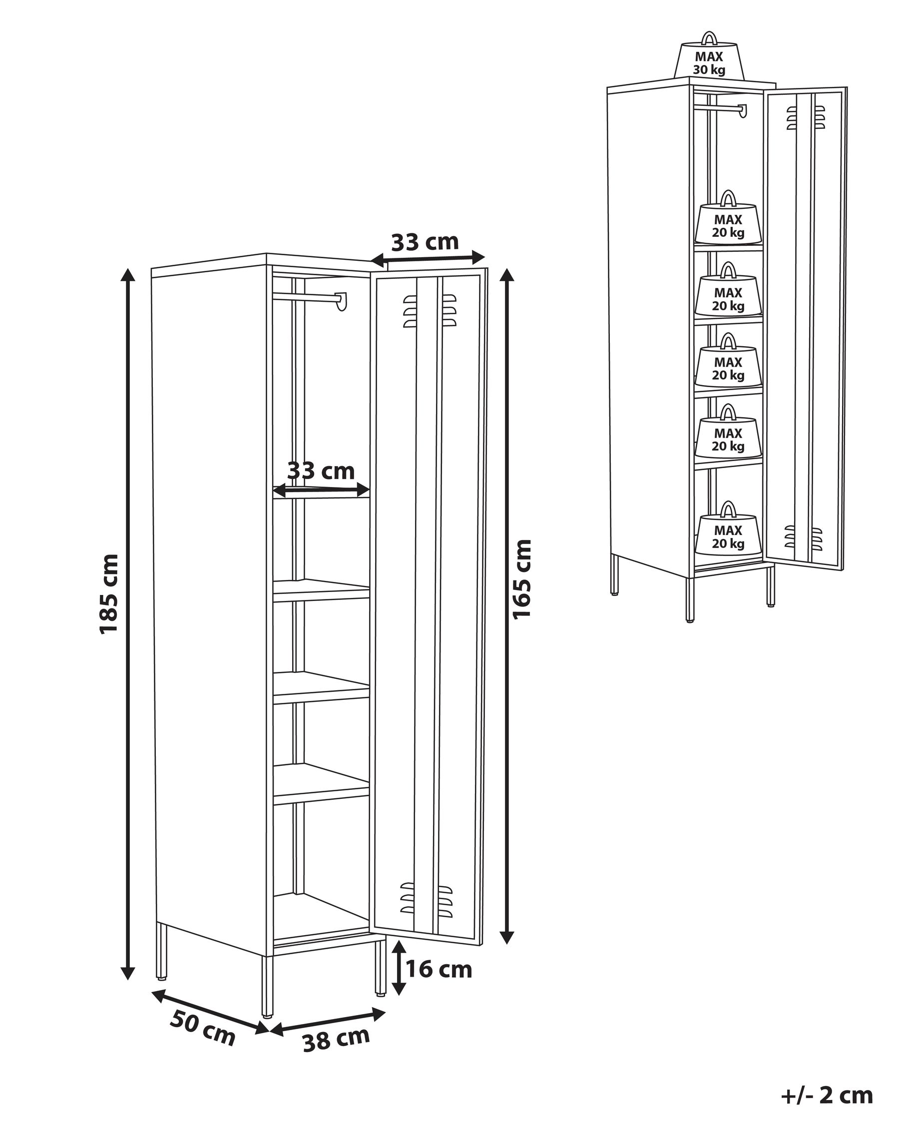 Storage Unit FROME Metal Light Green_783849