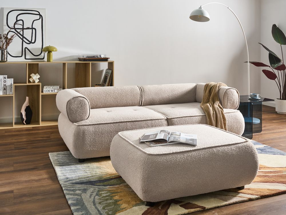Sohva 3-istuttava SALLA rahilla Buklee Beige