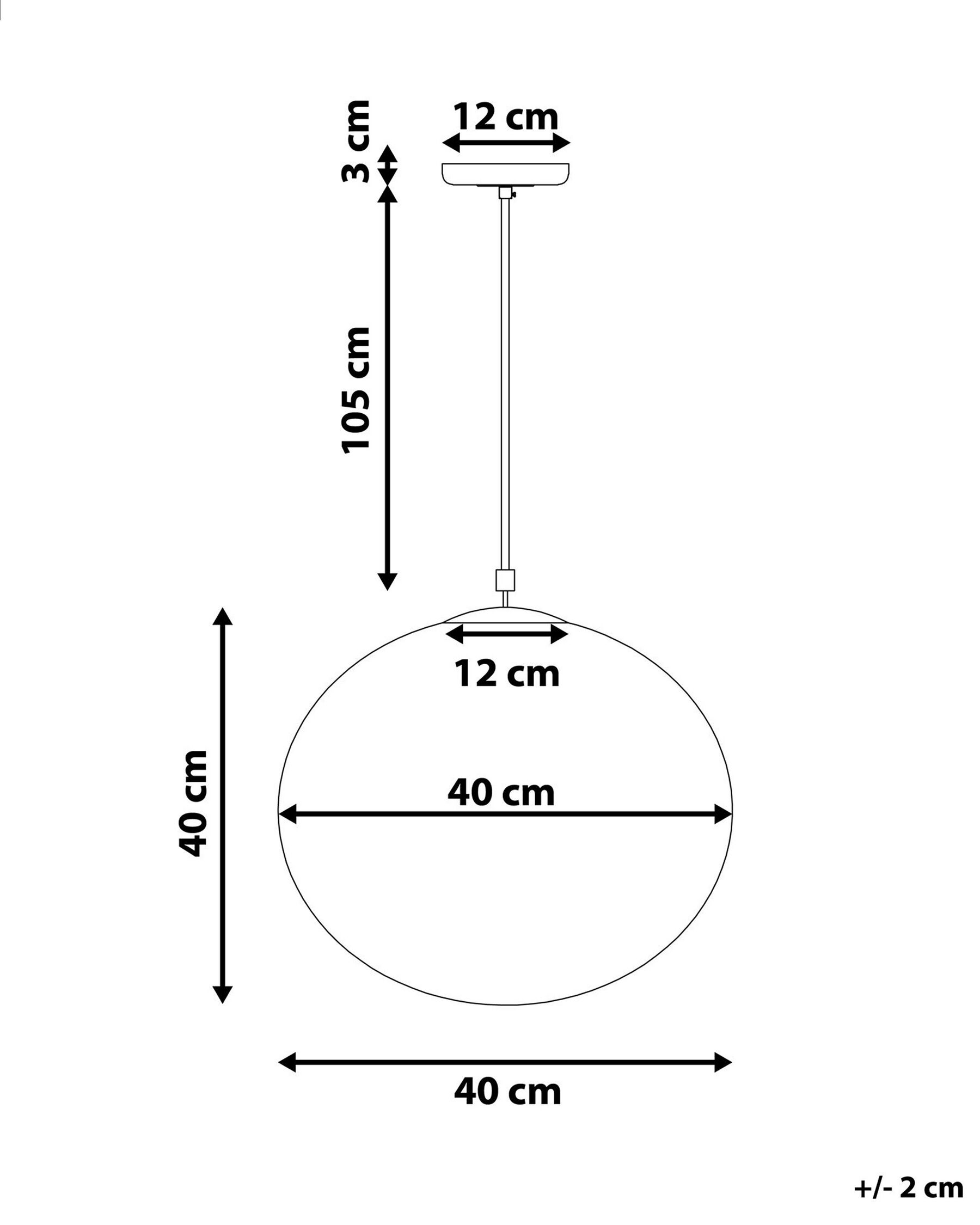 Pendant Lamp BARROW Glass White_779230