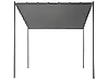 Gazebo VIMINO 282 cm x 294 cm Metal Dark Grey