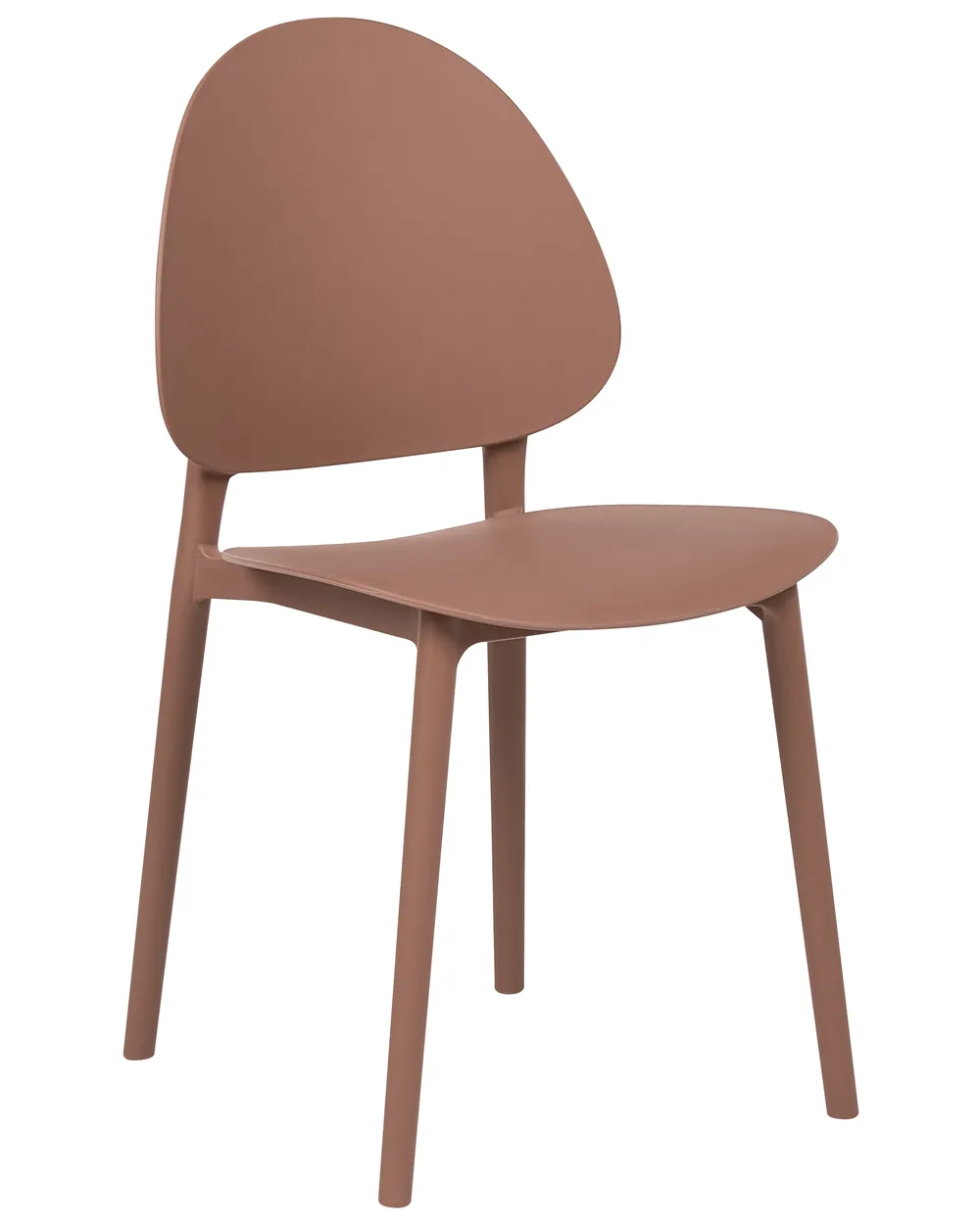 Set med 4 trädgårdsstolar CEARA Brun_1069674
