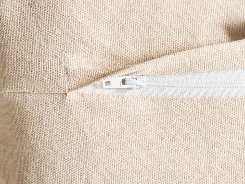 Set med 2 prydnadskuddar FAGRAEA 30 x 50 cm Bomull Ljusbeige Julmotiv_1029985