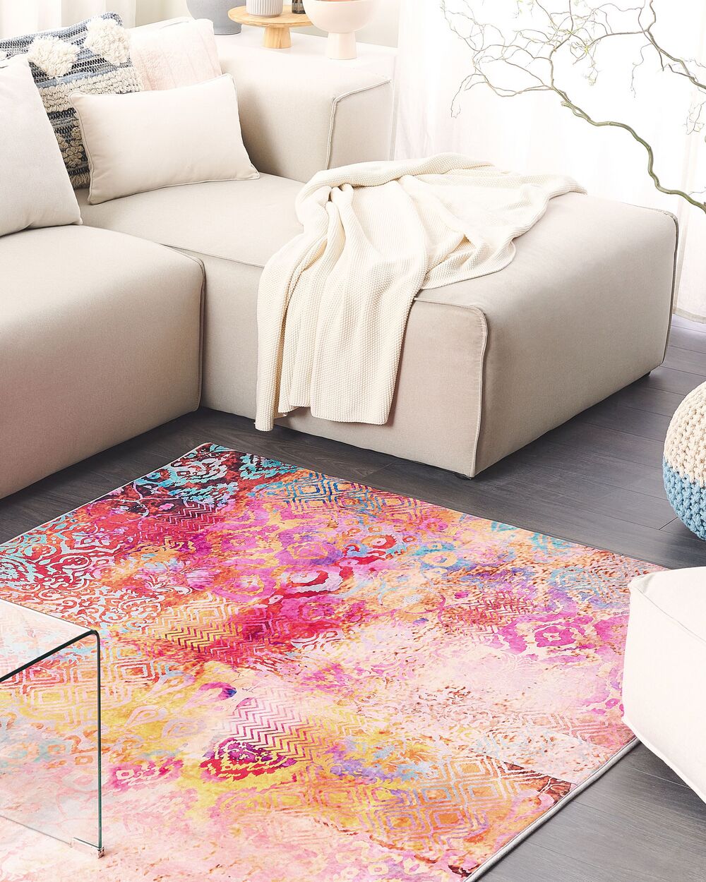 Rug ISPARTA Multicolour 140 x 200 cm