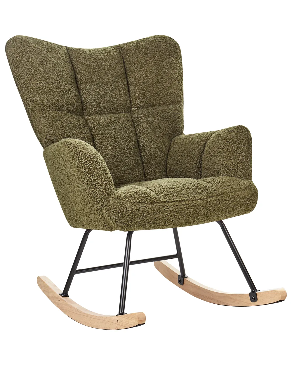 Rocking Chair OULU Boucle Dark Green_914741