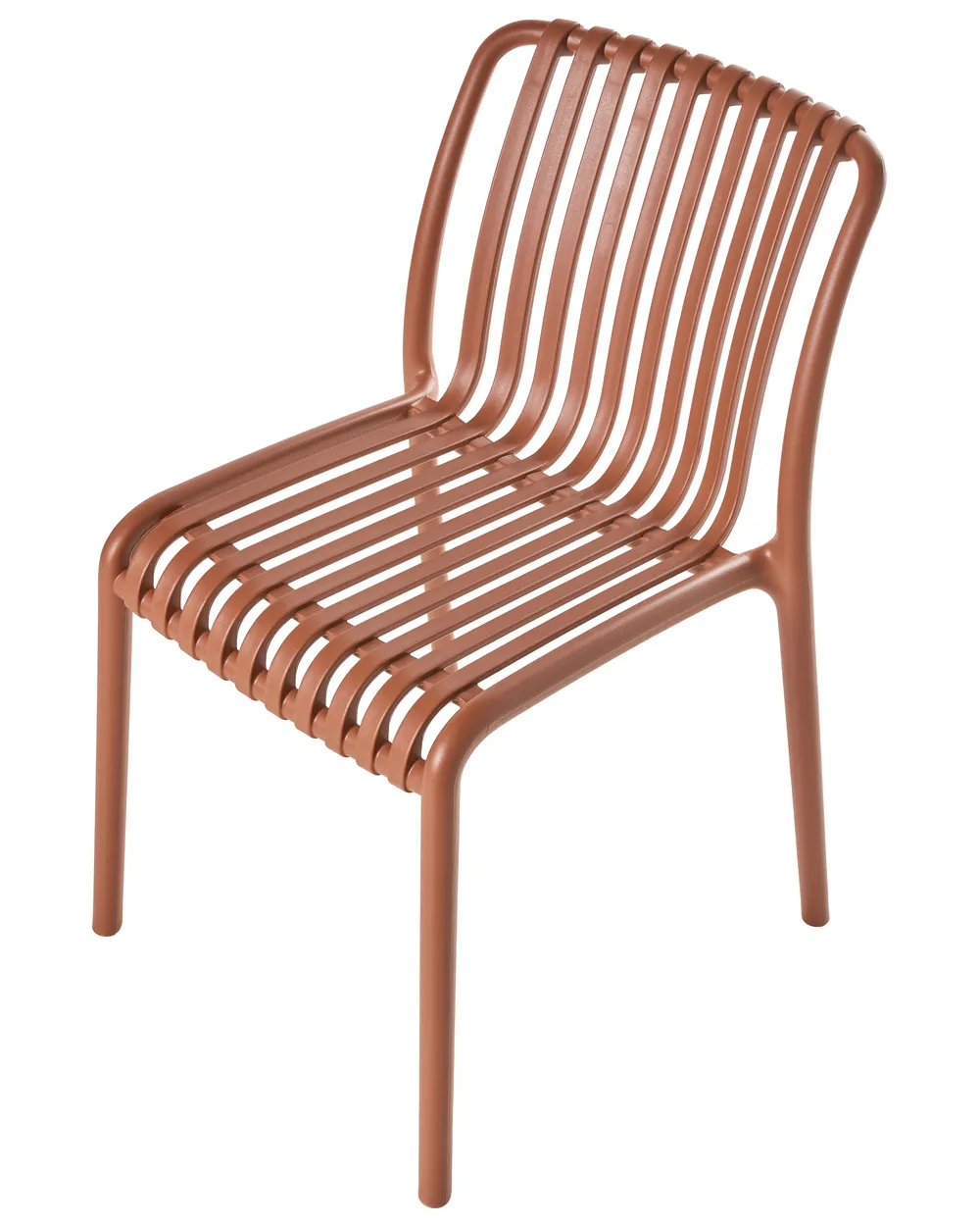 Set med 4 trädgårdsstolar ARICCIA Ljusröd_1051408