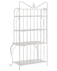 Shelving Unit PAVONA 94 cm 170 cm Metal Light Beige_802328