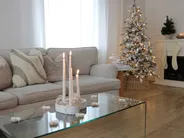 Artificial Snowy Christmas Tree LED TATLOW 180 cm Green_846051