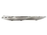 Set of 2 Trinket Dishes Leaf PALENQUE Metal Silver_822975