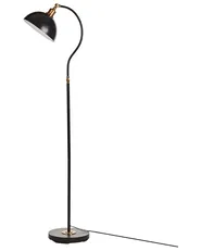 Floor Lamp LENNON Adjustable Metal Black_948897