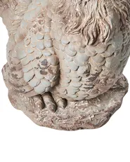 Set of 2 Garden Statues SPECCHIA Chicken Beige_1054949