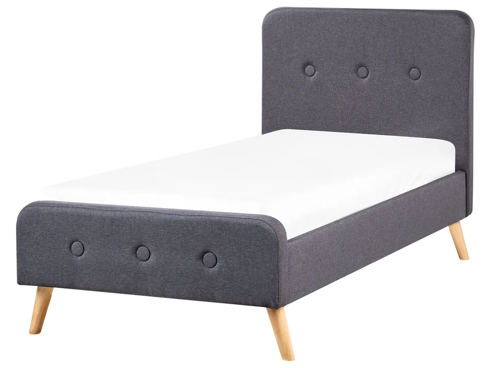 Bed Fabric RENNES 90 x 200 cm (EU Single) Dark Grey