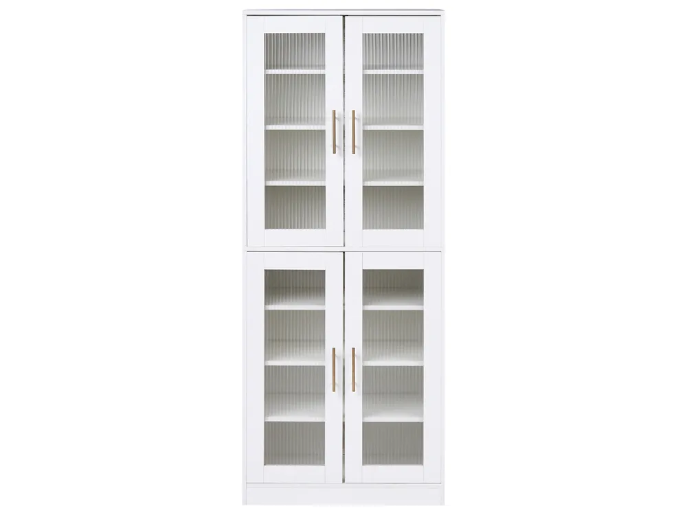 Shoe Storage Cabinet GRIFFITH With LED Lights White_1029702